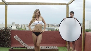 Trimmed pussy pretty teen Shona River private in HD