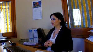 Whore Angell Summers fingering in office