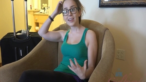 Big tits & cute babe Alexia Gold rough masturbation