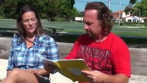 Large tits cougar throat fucking