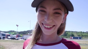 Athletic teen chick gangbang