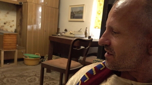 Sex scene in company with dirty bisexual George Uhl