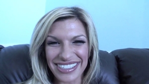 Bombshell Kendall Brooks in bikini getting a facial