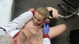Doctor helps with hard slamming