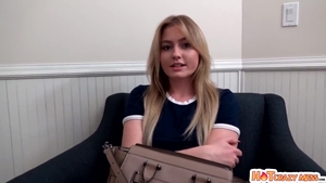 Hard nailining with blonde