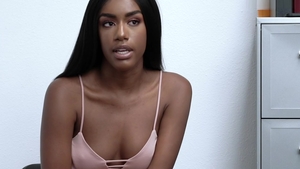 Ebony thief interracial pounding at the castings in HD