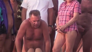 Orgy in public next to amateur