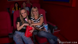 Plowing hard along with beautiful brunette Blue Angel