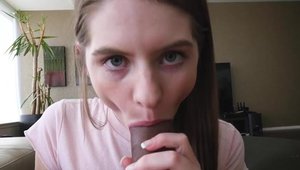 18 yr old Alice March raw blowjob