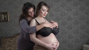 Nailing together with big boobs lesbians